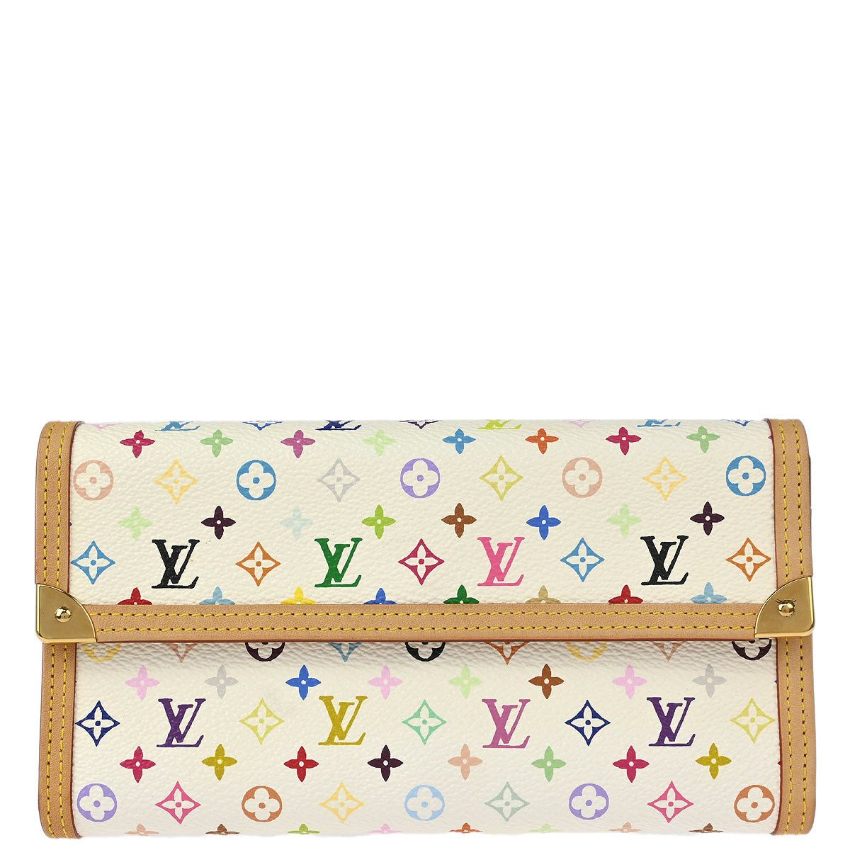 Louis Vuitton 2004 Multicolor Porte Tresor International Wallet Style 3