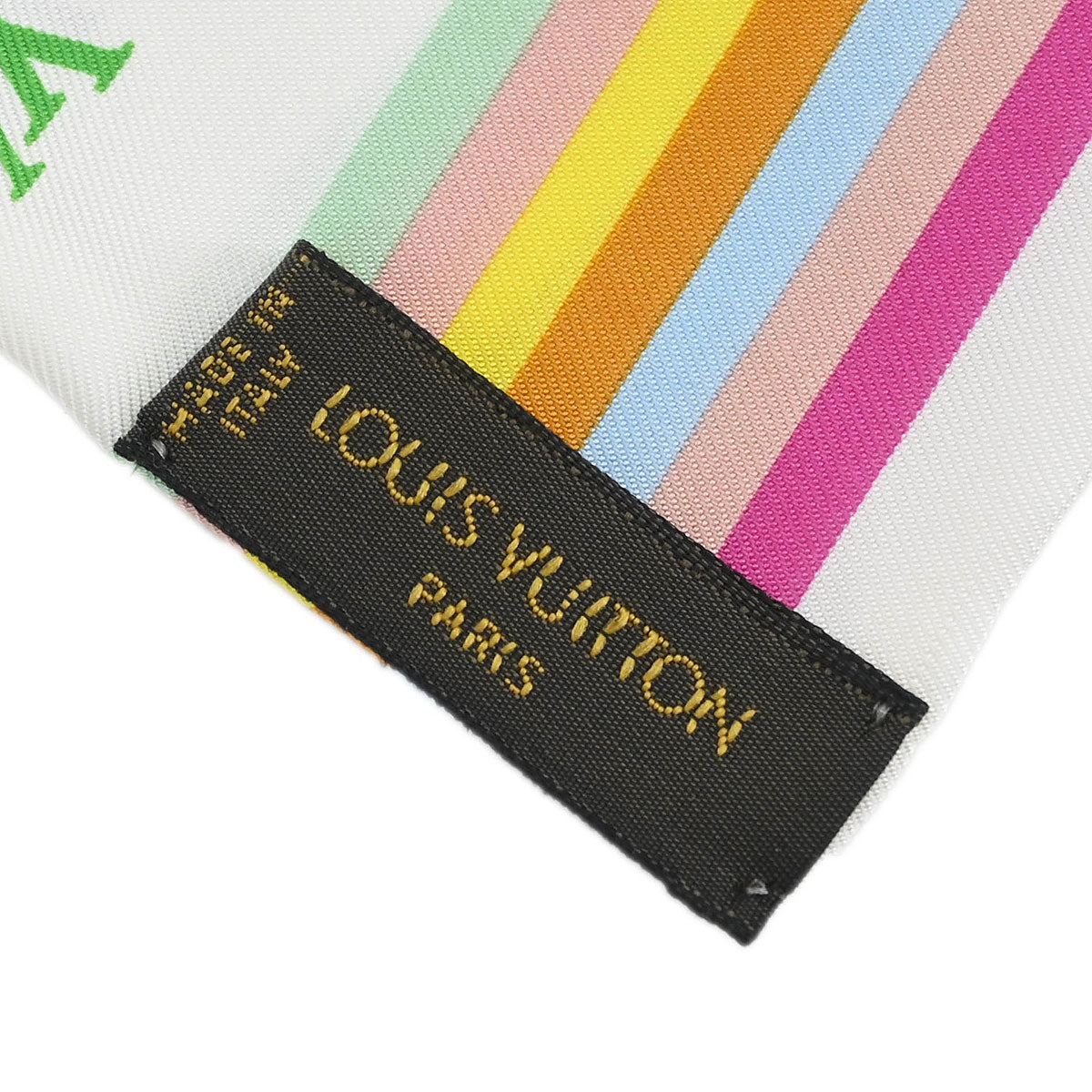 Louis Vuitton White Multicolor Bandeau Scarf