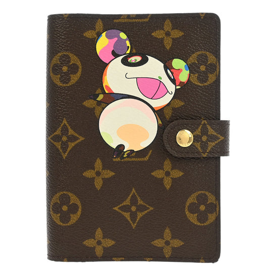Louis Vuitton Monogram Panda Agenda PM Note Book Cover Fashion Accessory