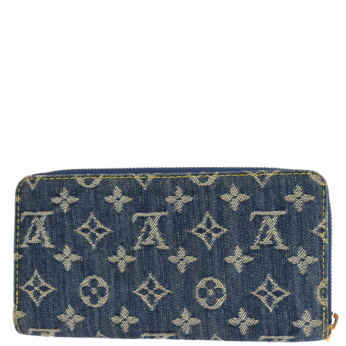 Louis Vuitton Blue Monogram Denim Zippy Wallet