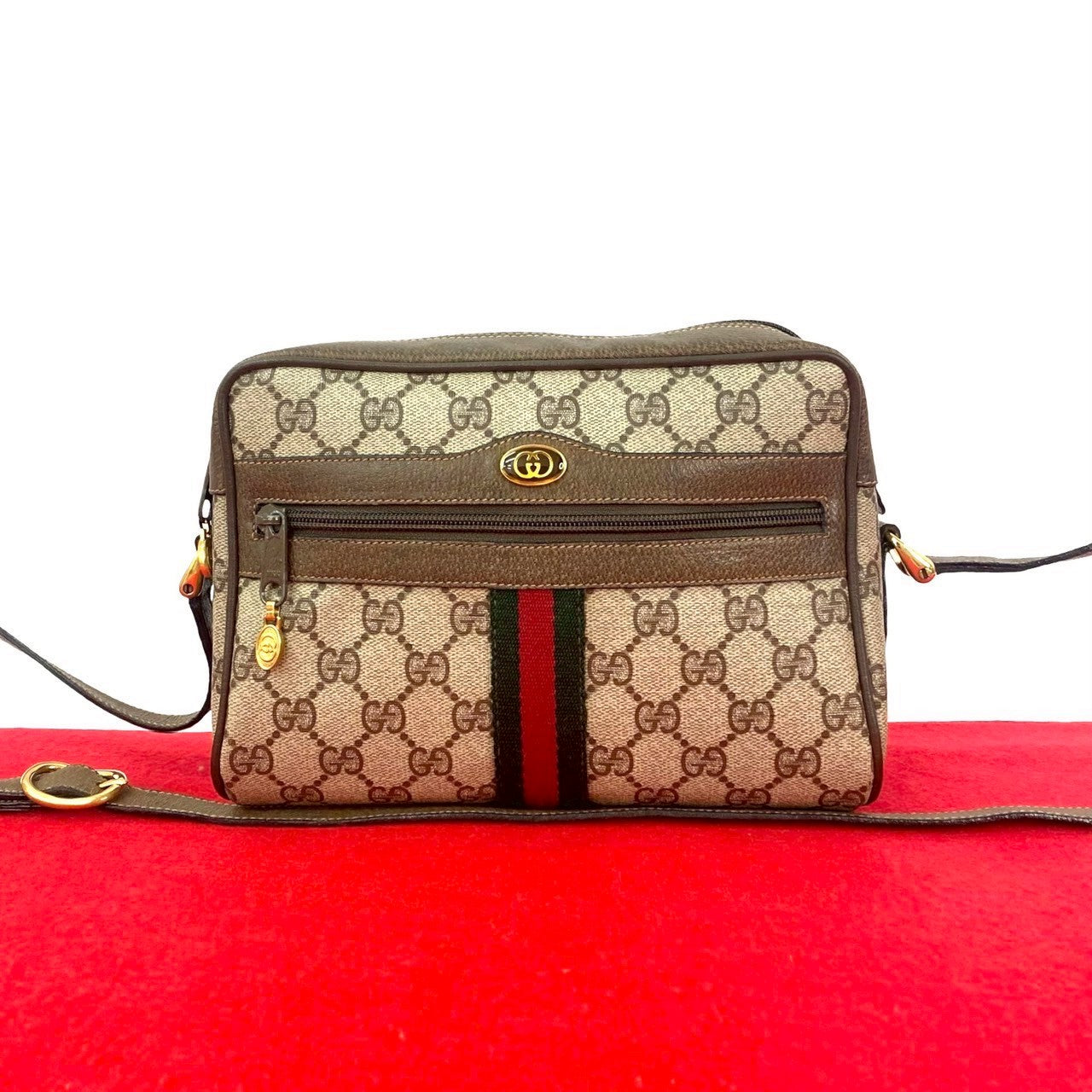 Gucci Sherry line Leather Brown Shoulder Bag 20250915Jpd387 9