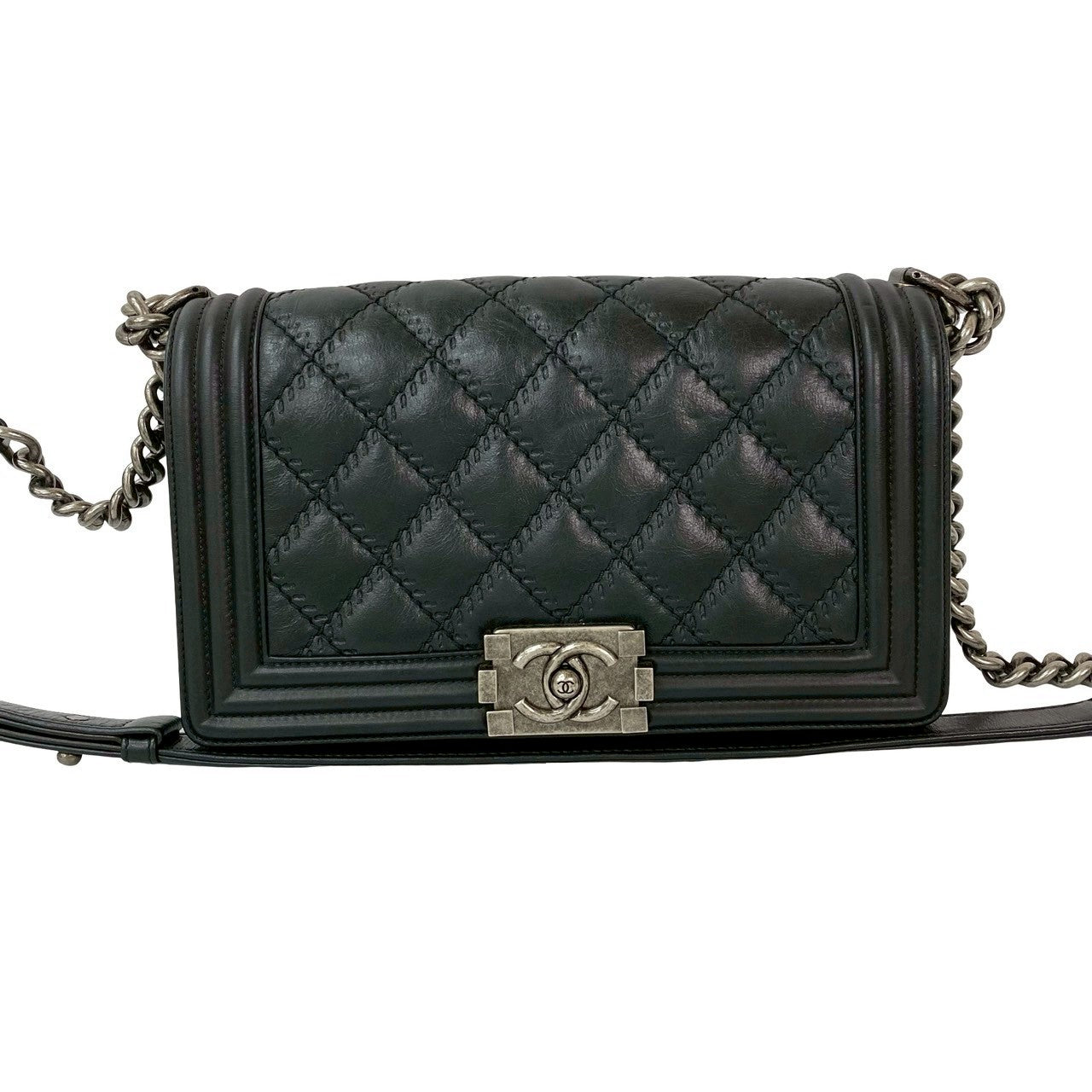 Chanel Boy Black Leather Shoulder Bag 20250915Jpd513 5