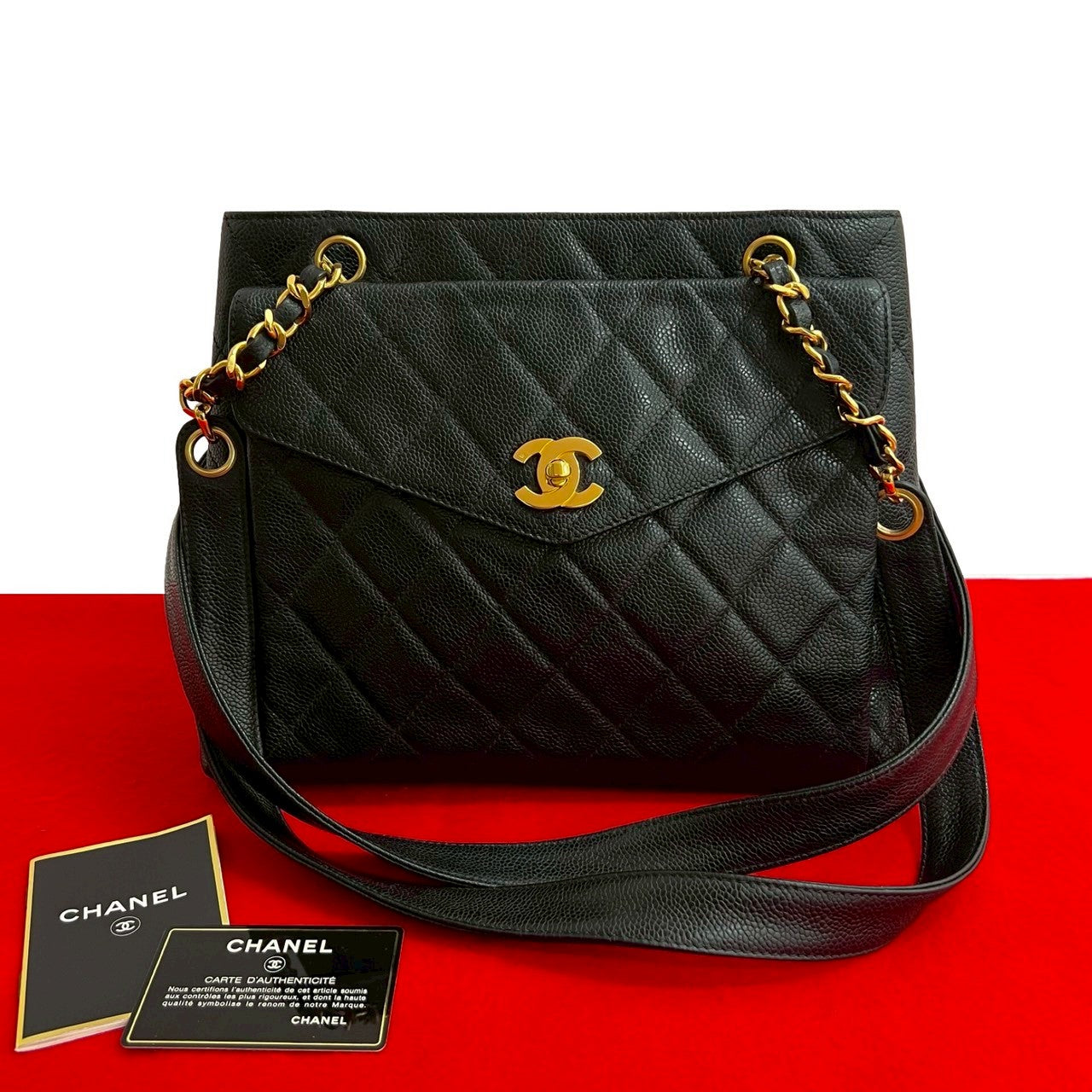 Chanel Matt caviar skin Matrasse Black Shoulder Bag 20250918Mnd258 6
