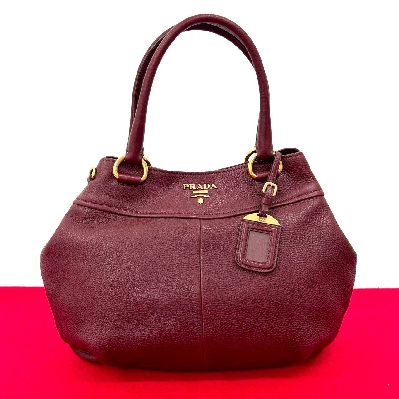 Wine Leather Red Travel Bag