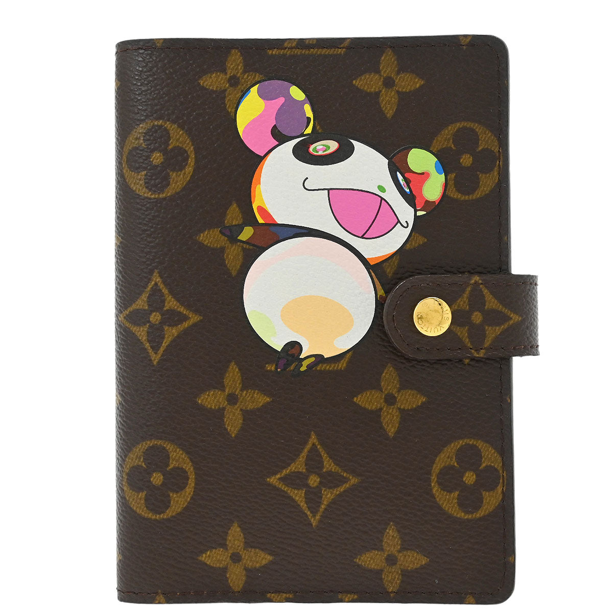 Louis Vuitton Monogram Panda Agenda PM Note Book Cover Fashion Accessory Style 2
