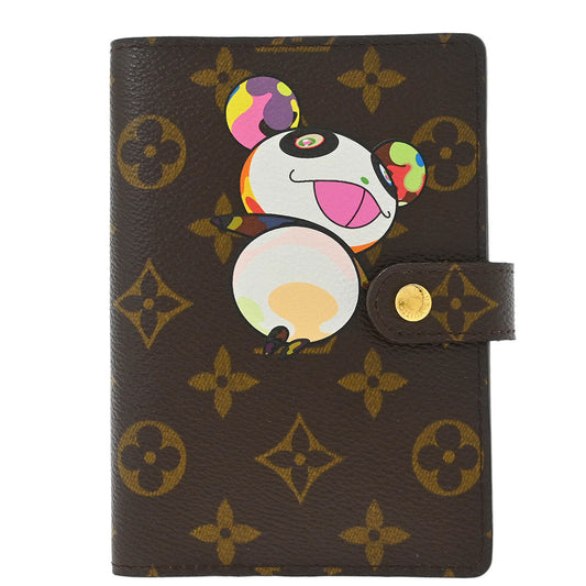 Louis Vuitton Monogram Panda Agenda PM Note Book Cover Fashion Accessory Style 2