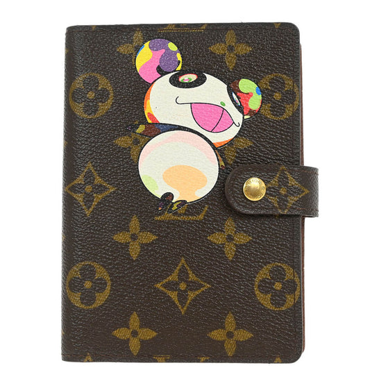 Louis Vuitton Monogram Panda Agenda PM Note Book Cover Fashion Accessory Style 3