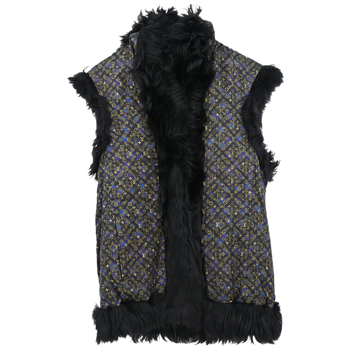 Louis Vuitton Reversible Fur Vest Black #34 Fashion Accessory