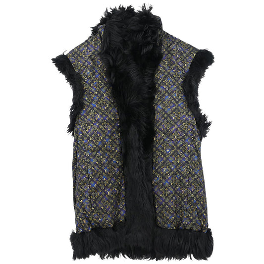 Louis Vuitton Reversible Fur Vest Black #34 Fashion Accessory