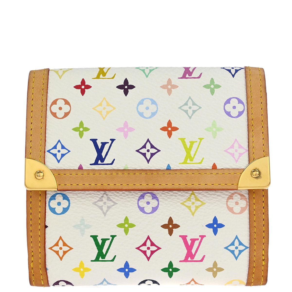 Louis Vuitton Multicolor Porte Monnaie Billet Cartes Credit Wallet