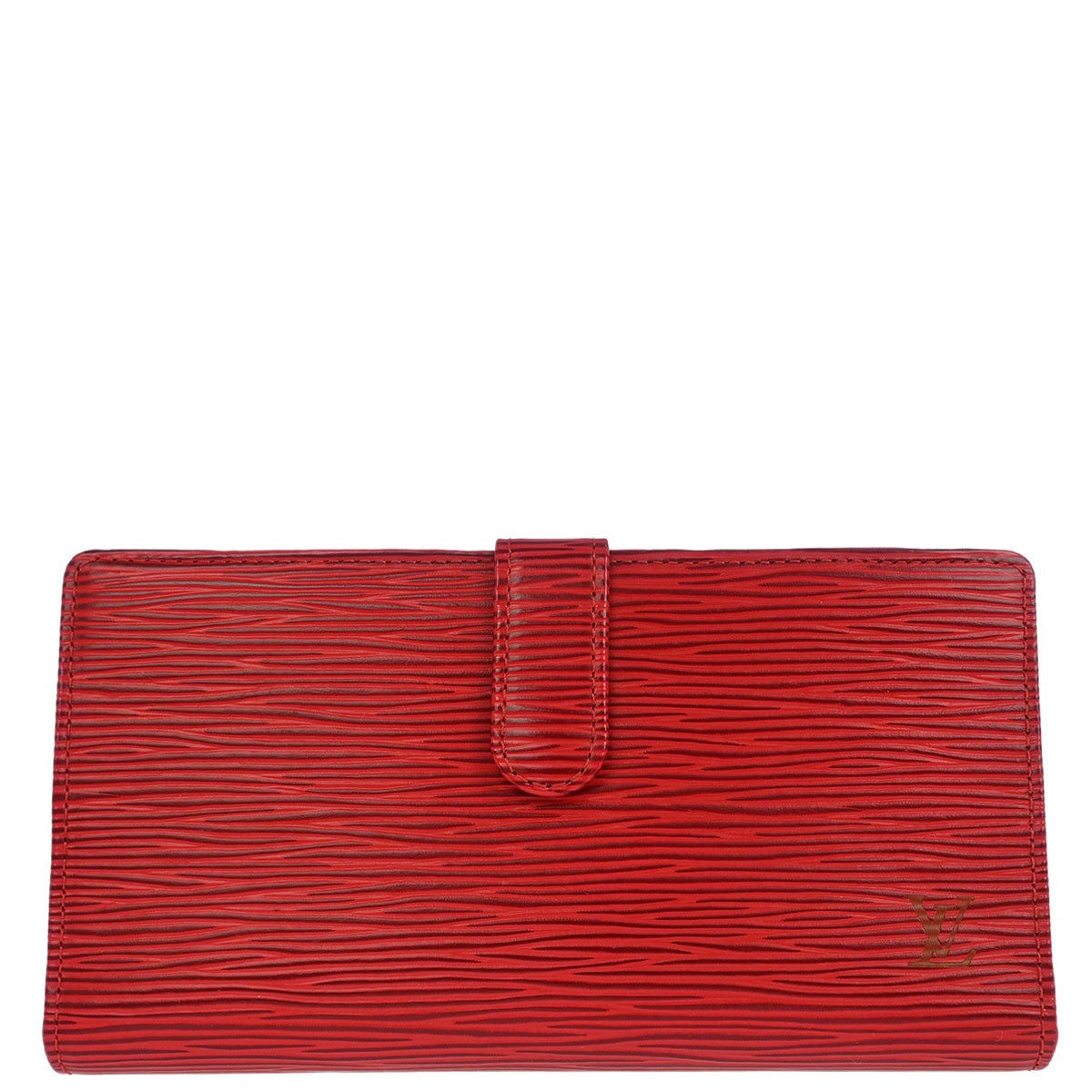 Louis Vuitton Red Epi Continental Viennois Long Wallet