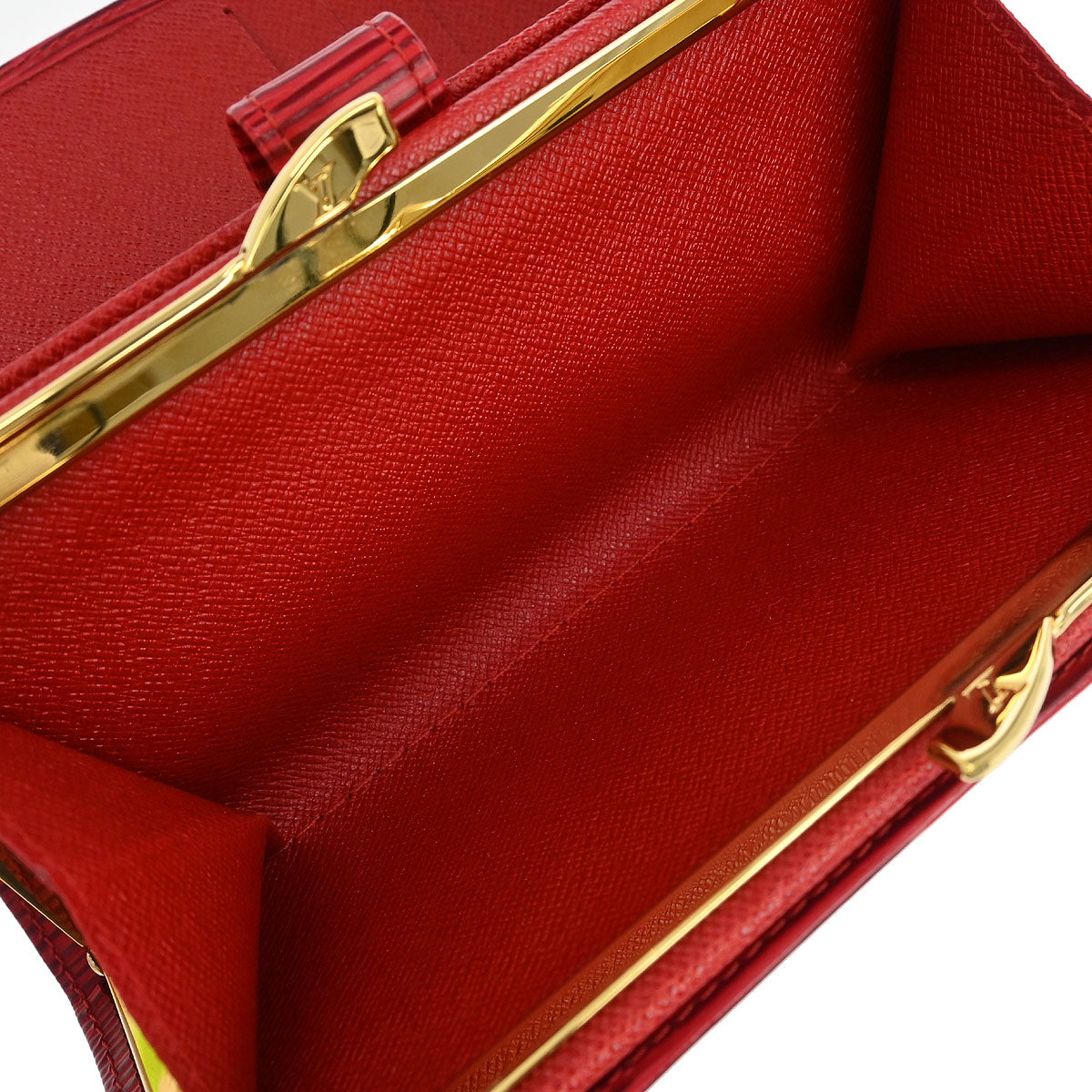 Louis Vuitton Red Epi Continental Viennois Long Wallet