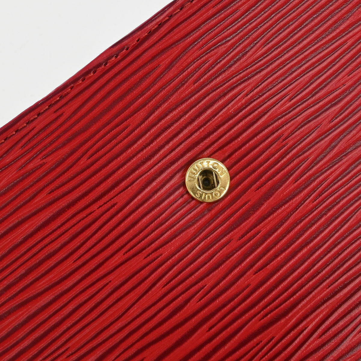 Louis Vuitton Red Epi Continental Viennois Long Wallet