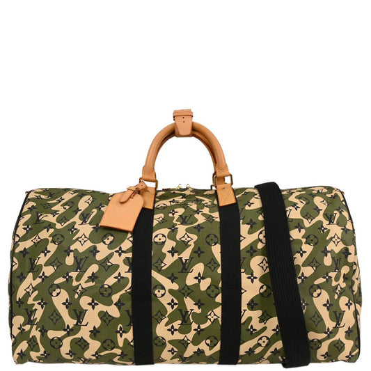 Louis Vuitton Monogramouflage Keepall Bandouliere 55
