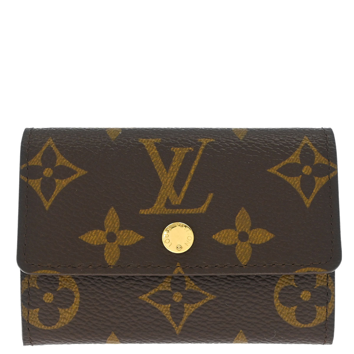 Louis Vuitton 2010 Monogram Porte Monnaie Plat Coin Case Wallet