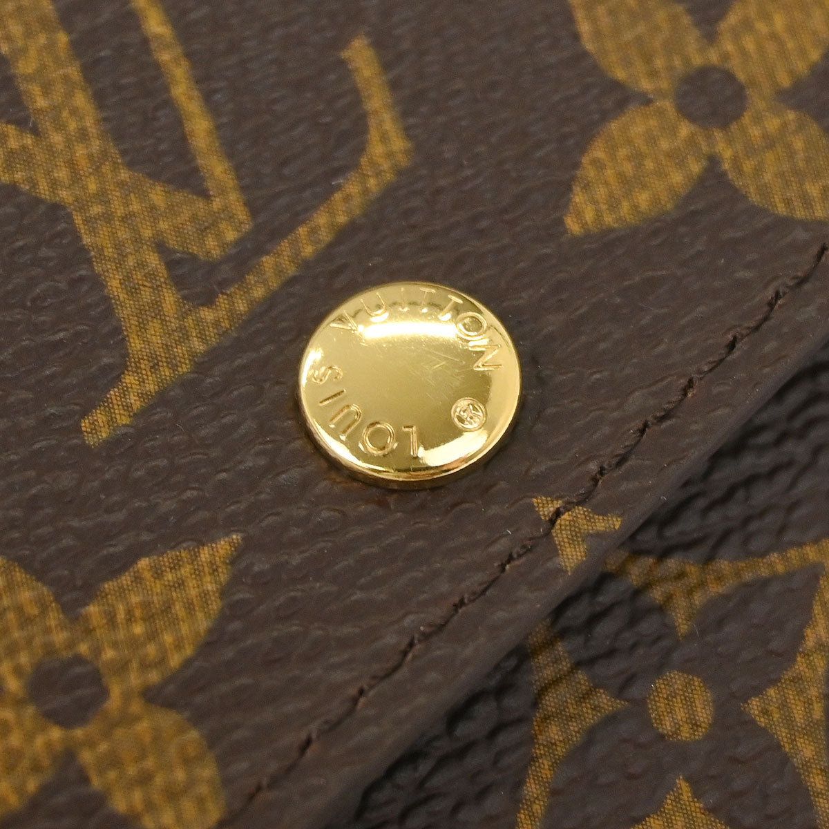 Louis Vuitton 2010 Monogram Porte Monnaie Plat Coin Case Wallet