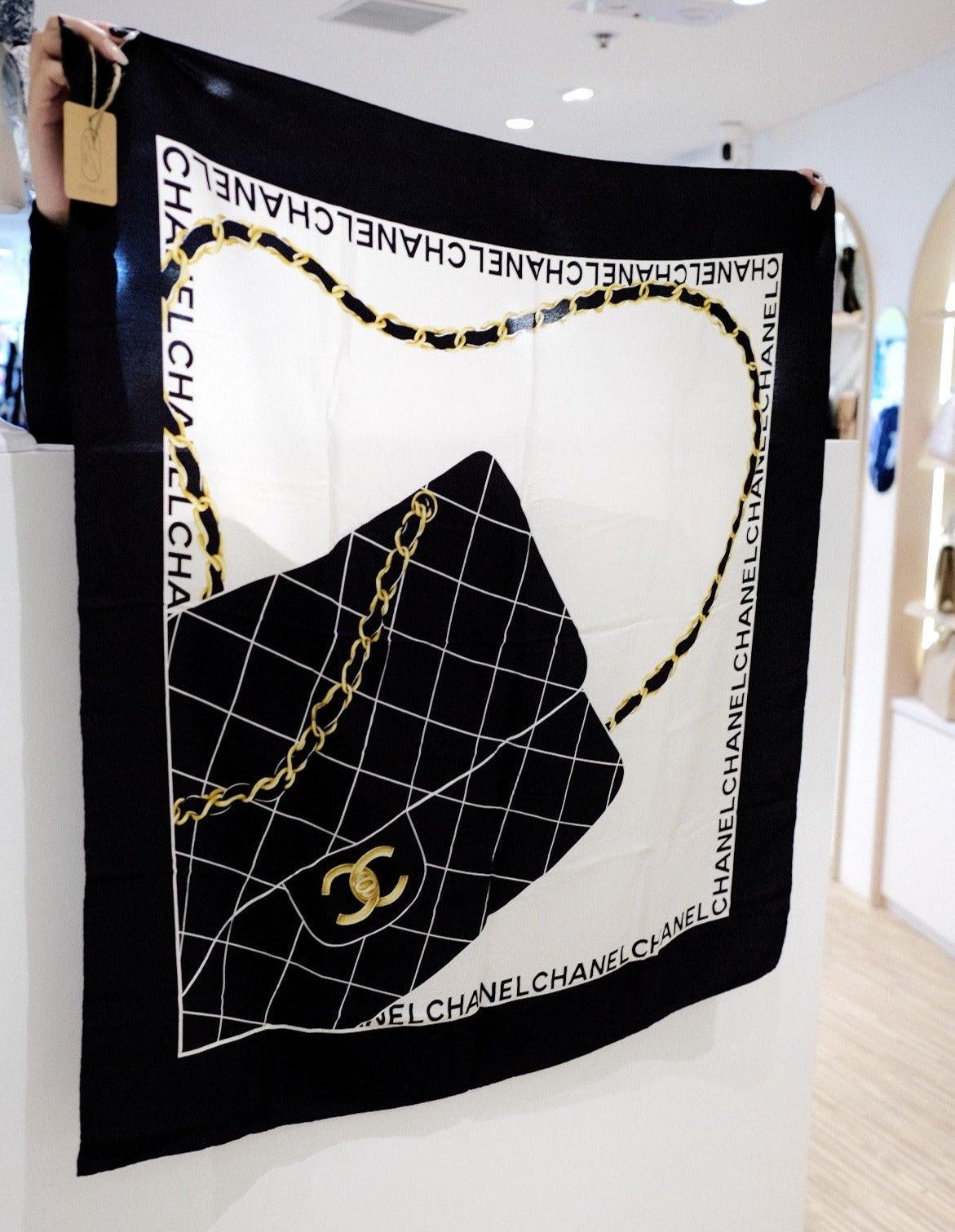 Chanel   silk scarf