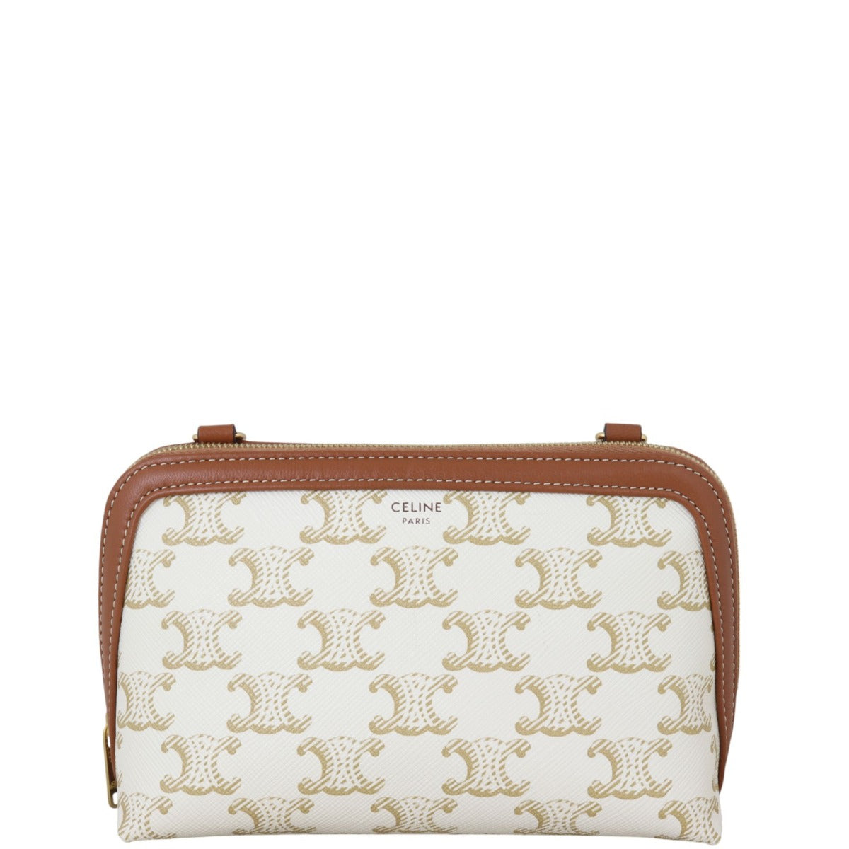Celine Triomphe Clutch On Handbag Chain Clutch Bag