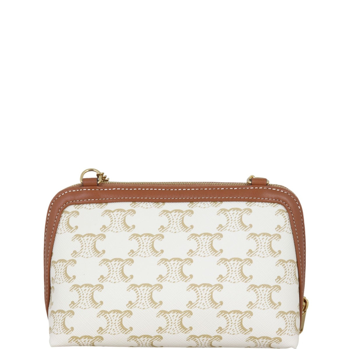 Celine Triomphe Clutch On Handbag Chain Clutch Bag