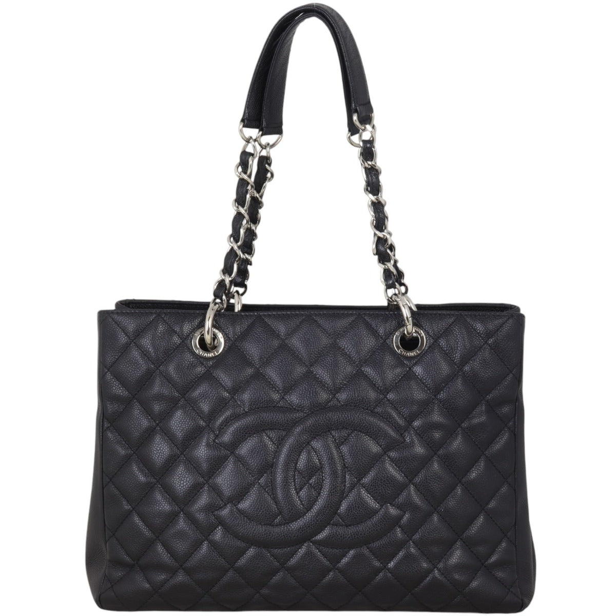 Chanel Grand Shopping Tote Quilted Shoulder Bag