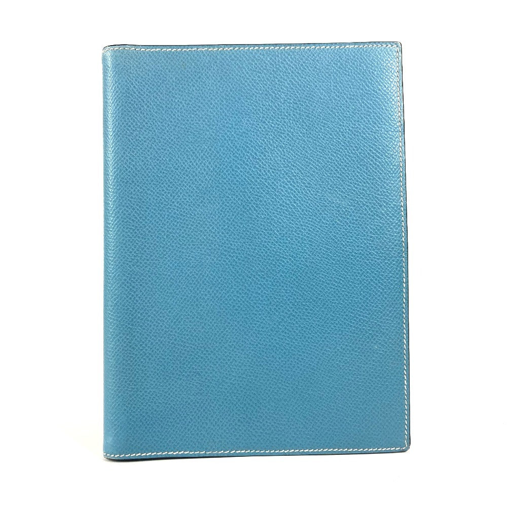 Notebook Cover System Organizer Agenda Globetrotter Women(Unisex) Leather Blue Travel Bag