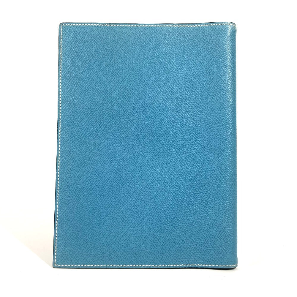 Notebook Cover System Organizer Agenda Globetrotter Women(Unisex) Leather Blue Travel Bag