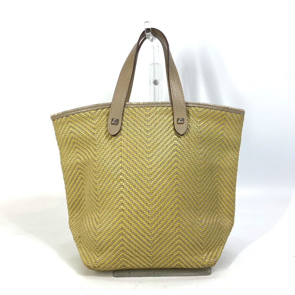 Hermes Tote Bag Polyester Type Handbag Kaba Chennai Pm Leather Yellow