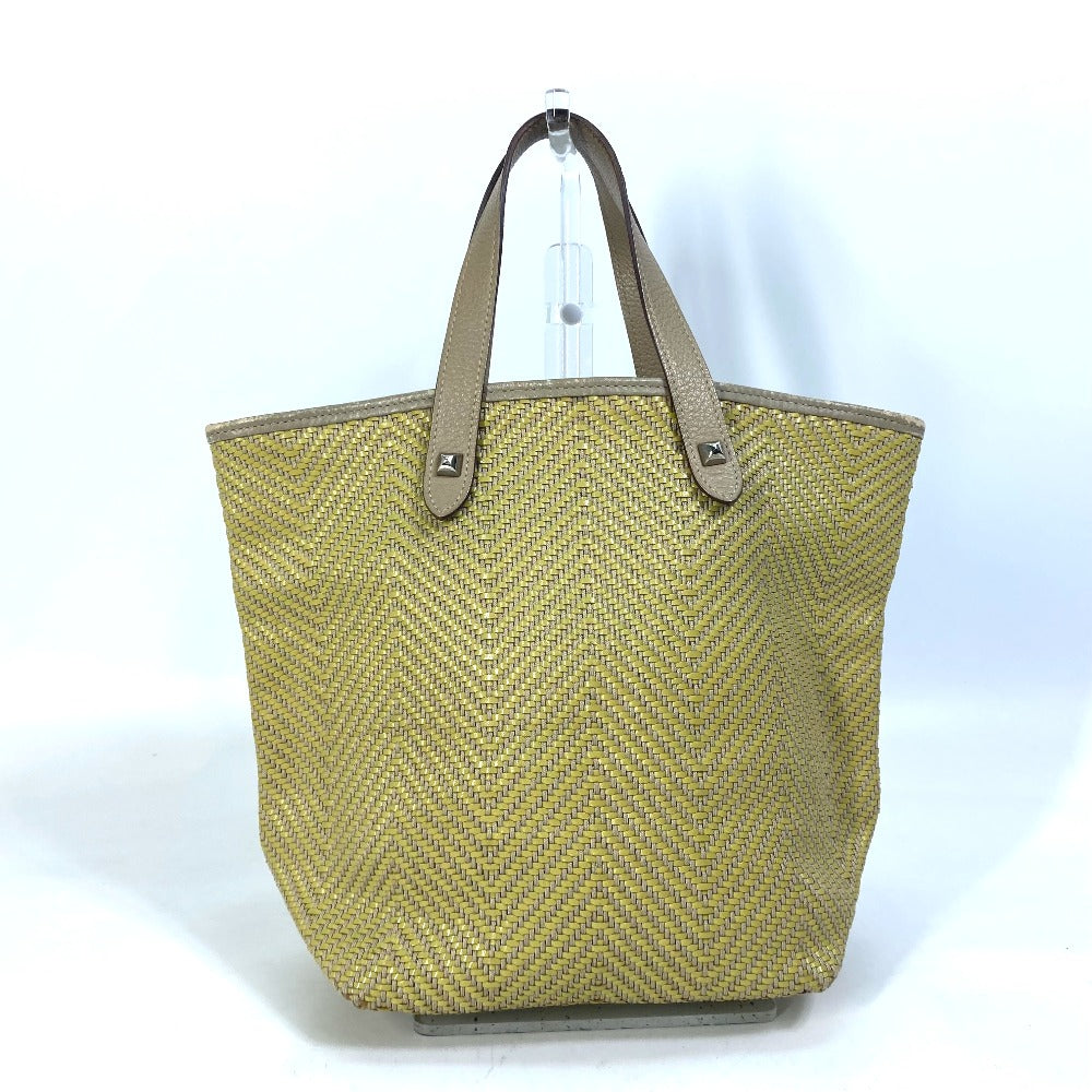 Tote Bag , Polyester Yellow Type Handbag Leather