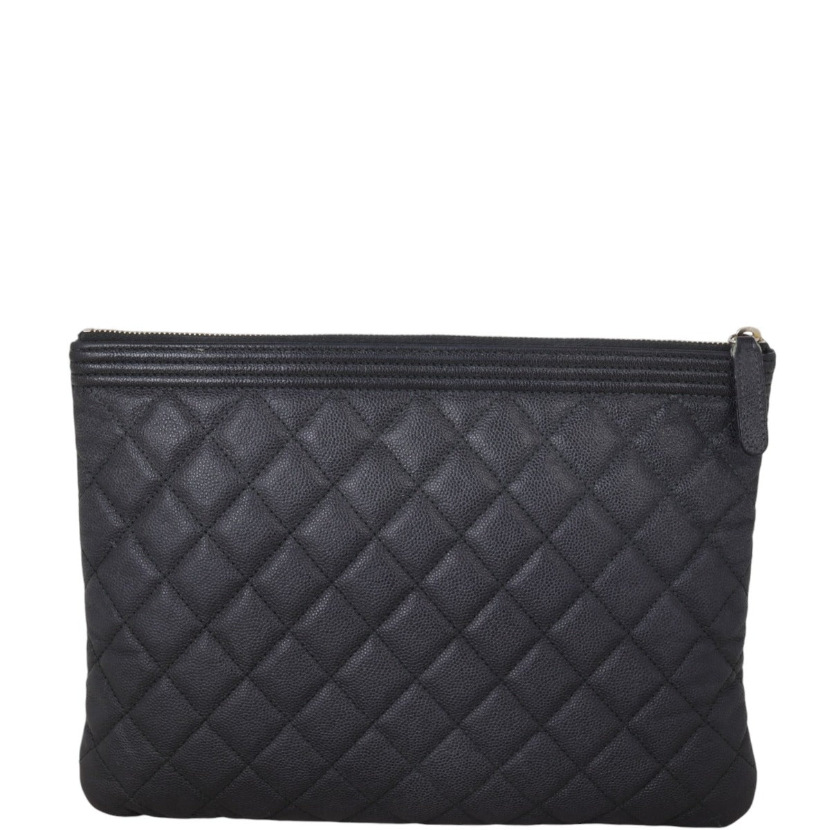 Chanel Boy O-Case Handbag Black Clutch Bag