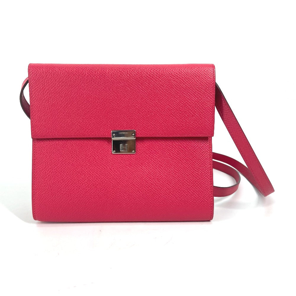 Hermes Shoulder Bag Epsom Bag Pochette Clic16 Pink