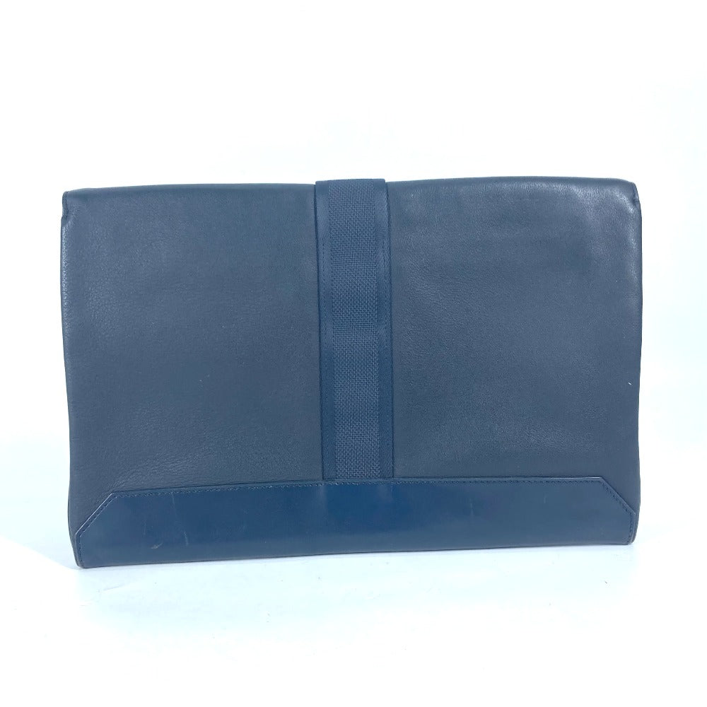Clutch Bag Navy City Slide Leather