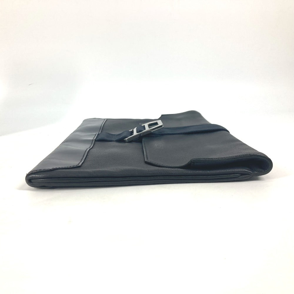 Clutch Bag Navy City Slide Leather