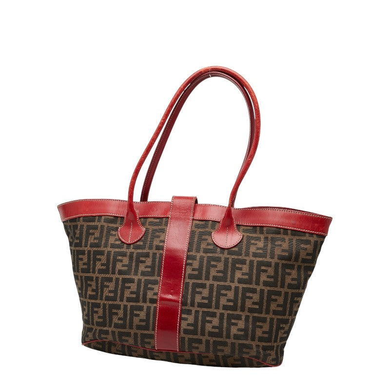 Fendi Zucca Tote Bag Leather Canvas Tote Bag 1