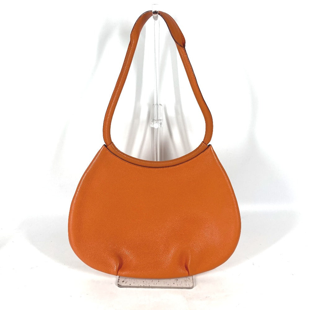 Hermes Shoulder Bag Kakawet Women Leather Orange