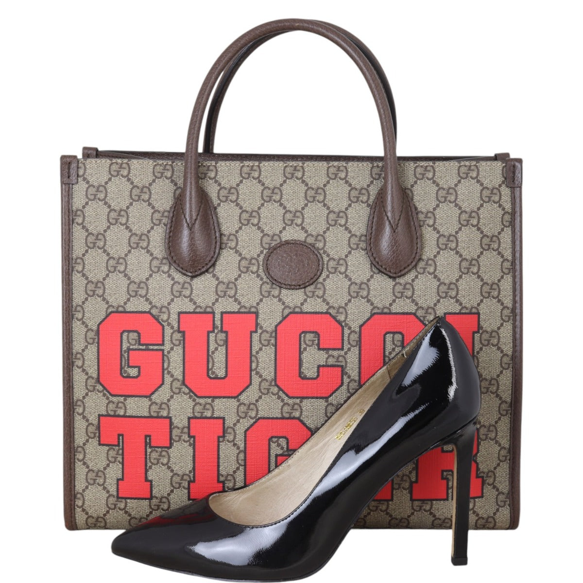 Gucci Tiger GG Supreme Interlocking G Tote Small