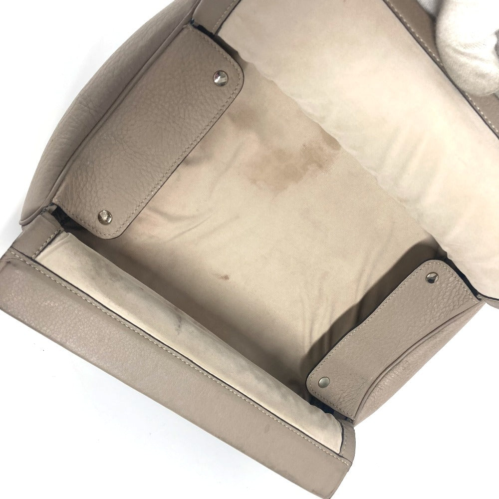 Clutch Bag Greige Type Equi Unisex(Unisex) Leather