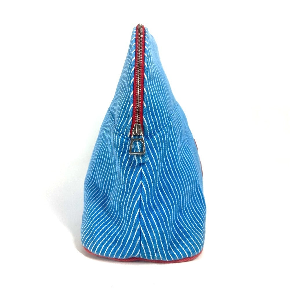 Pouch Baby Baby Kids Caval Horse Pattern Canvas Blue Travel Bag