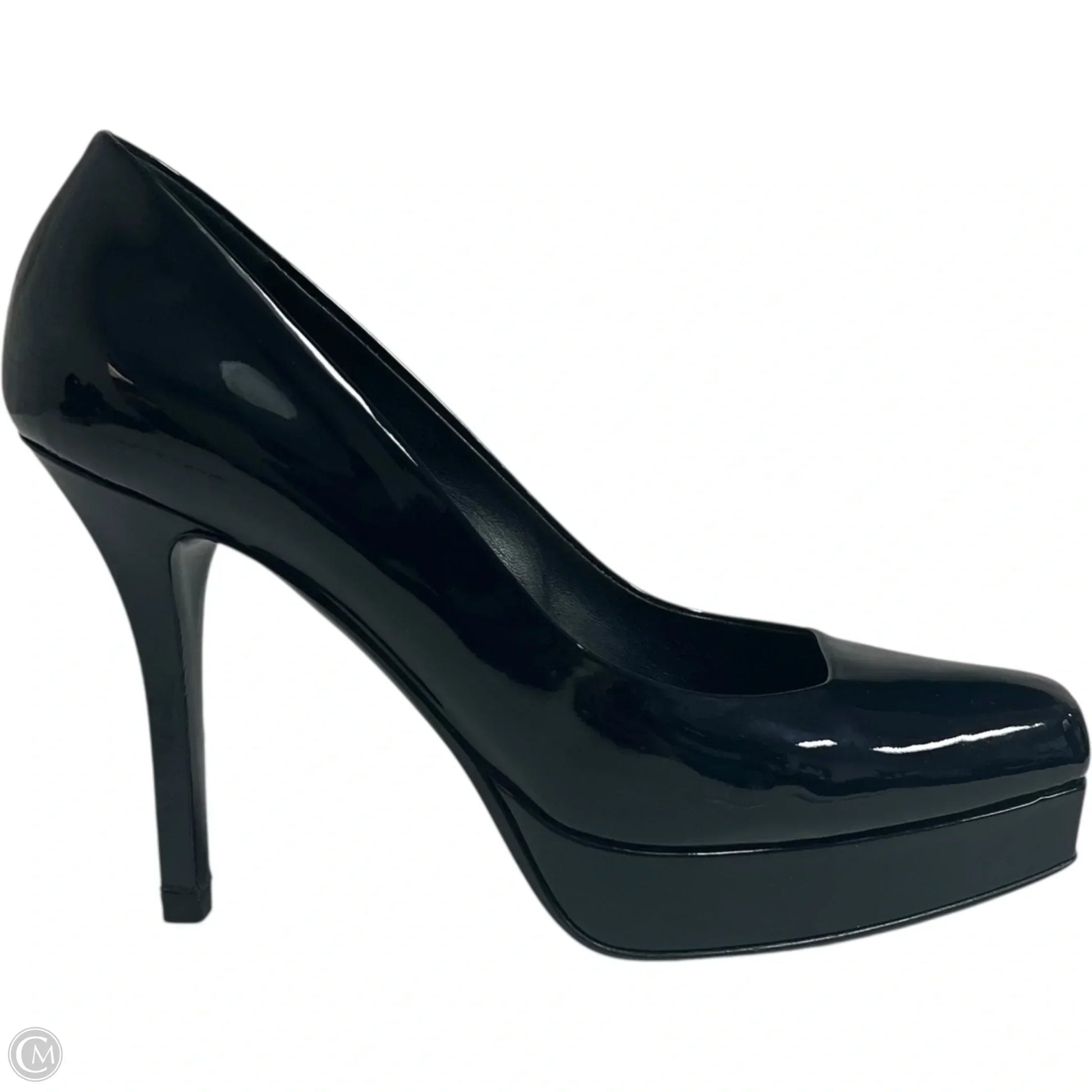 Shoes Luxury Designer By Gucci In Black, Size: 6.5