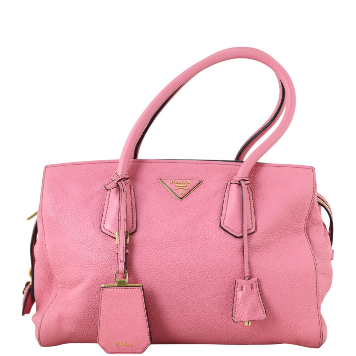 Prada Vitello Daino Zip Tote Handbag Tote Bag