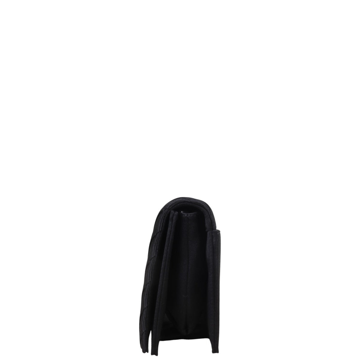 Chanel Long Clutch Satin Black Clutch Bag