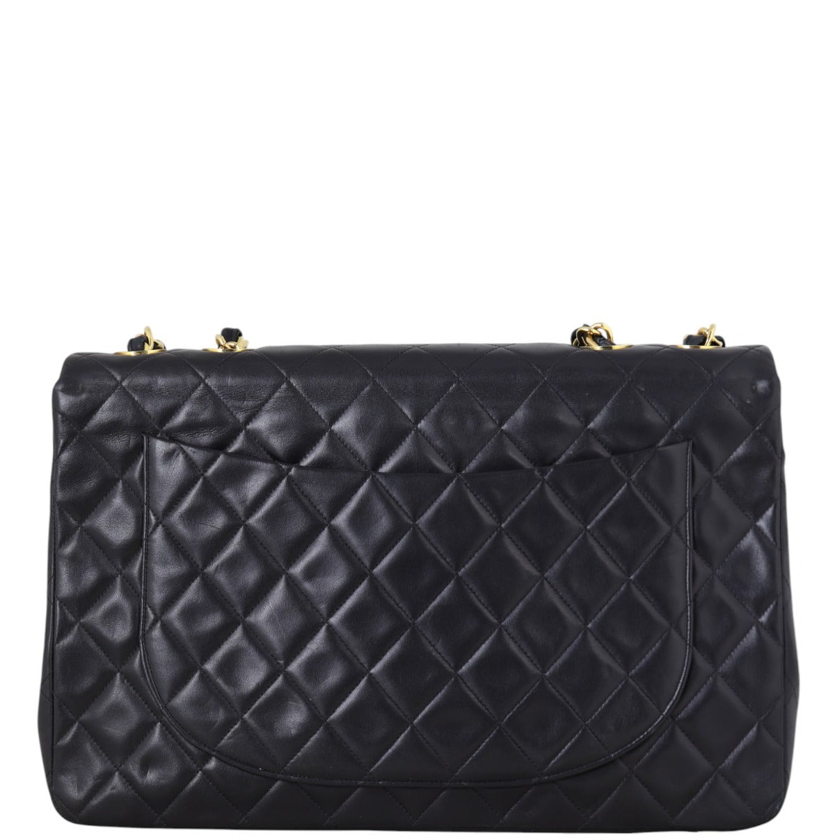 Chanel Maxi Jumbo XL Single Handbag Quilted Black Shoulder Bag