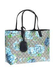 Gucci Blooms Reversible Blue Tote Bag