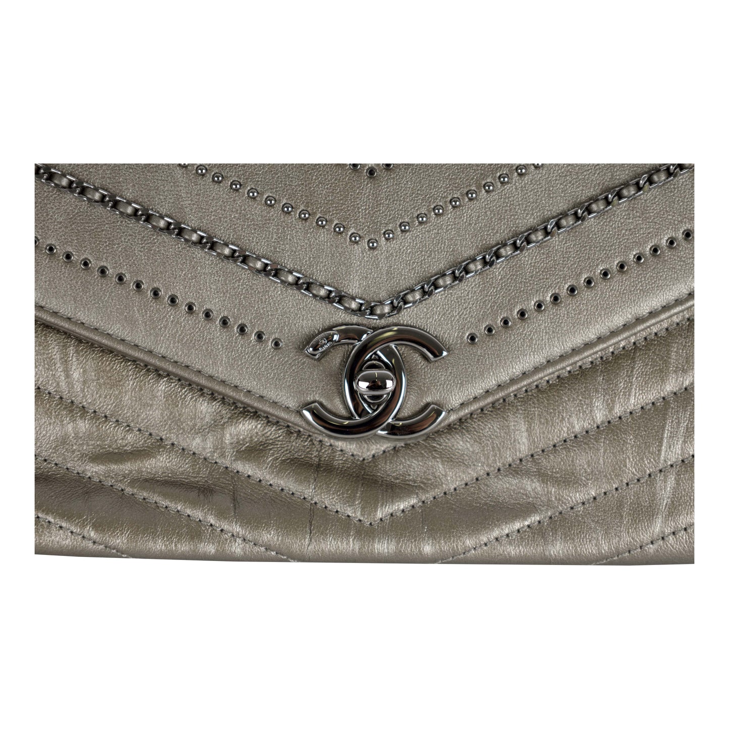 Chanel Chanel Embelished 'Chain Sequins' Chevron New Bag
