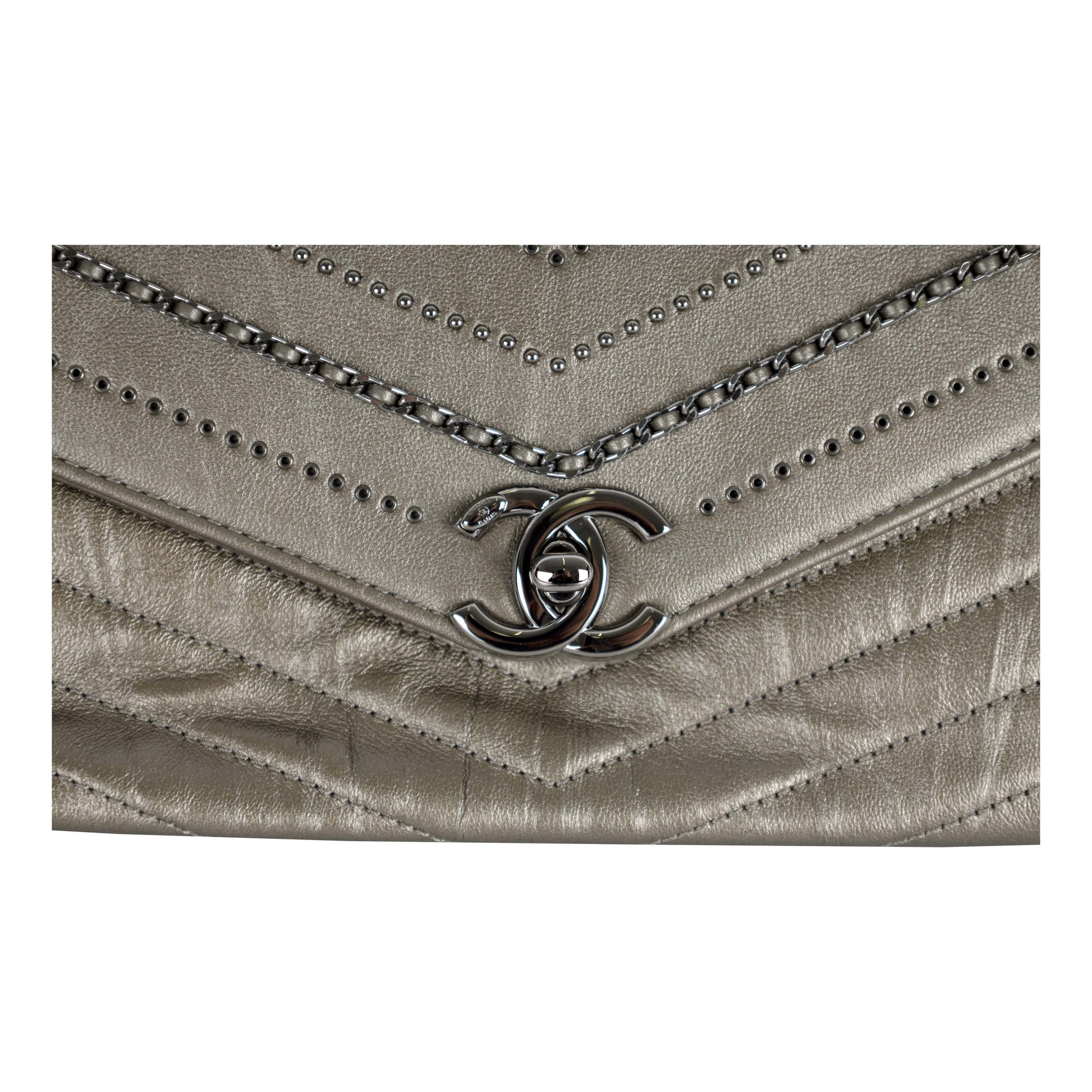 Chanel Chanel Embelished 'Chain Sequins' Chevron New Bag