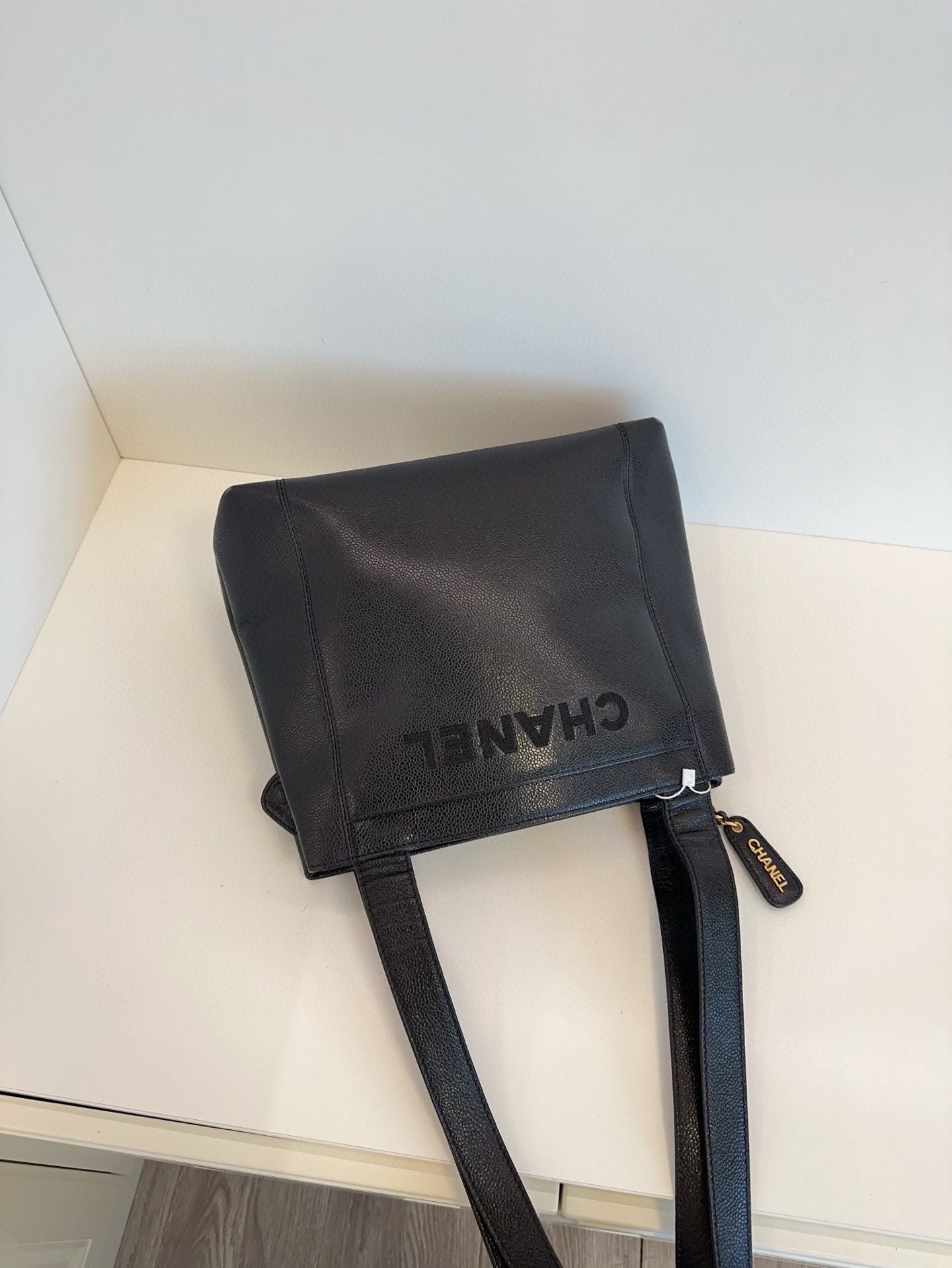   Chanel bag black Caviar leather **cm