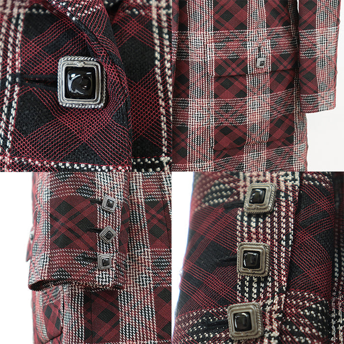 Chanel Jacket P33303 Burgundy Black 36