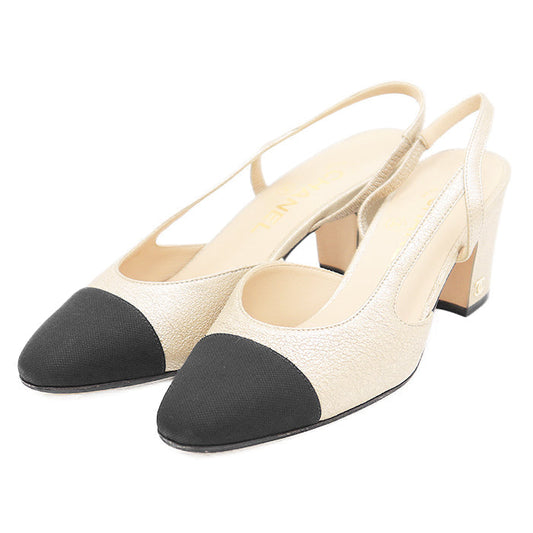Chanel G31318 Goatskin & Grosgrain Pumps Bag