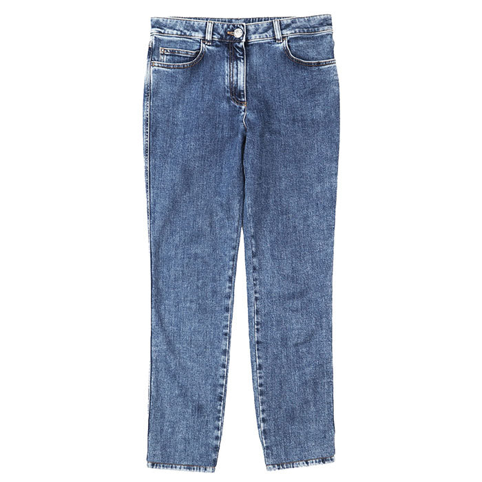 Chanel P74543 Shearling Denim Pants