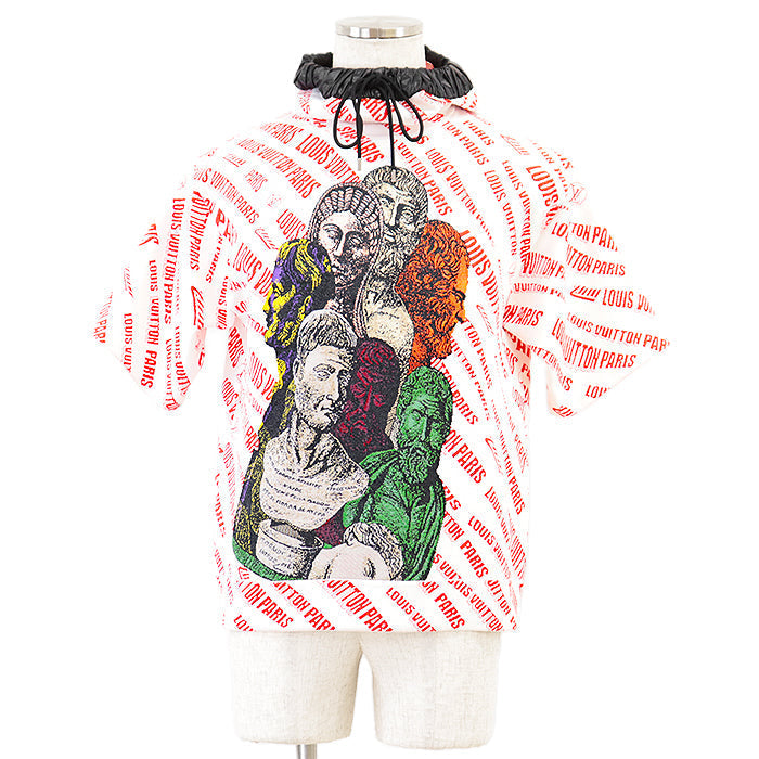 Louis Vuitton Short sleeve T-shirt RW212B IS9 Nylon White Red Apparel