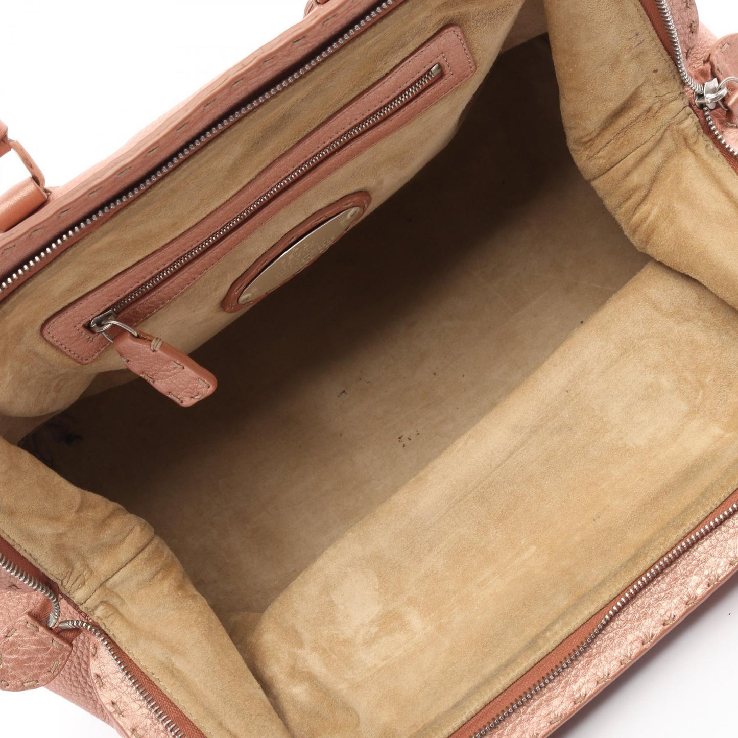 Fendi Selleria Doctor Bag Handbag Leather Travel Bag